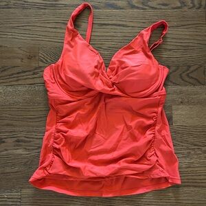 Red/orange Swim Top